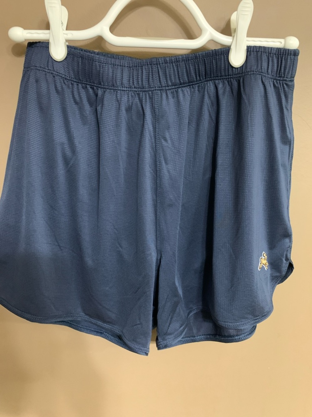 Tracksmith Navy Athletic Shorts with Logo